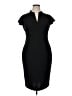 Calvin Klein Solid Black Cocktail Dress Size 14 - photo 1