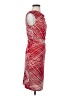 David Meister 100% Polyester Argyle Red Cocktail Dress Size 2 - photo 4