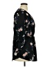 Stella Luce 100% Polyester Floral Black 3/4 Sleeve Blouse Size XL - photo 4