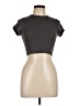 BEIGE BOTANY 100% Cotton Gray Short Sleeve Turtleneck Size L - photo 1