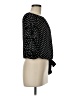 Coco Bianco Polka Dots Black 3/4 Sleeve Blouse Size M - photo 4