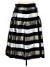 Ronni Nicole Stripes Silver Gold Formal Skirt Size 16 - photo 2