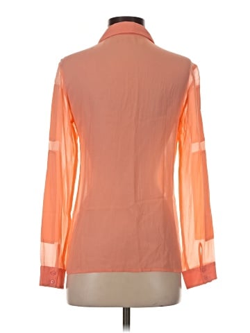 Gold Hawk Long Sleeve Silk Top (view 2)