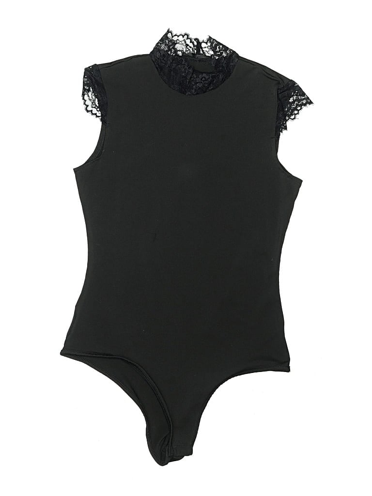 Pre-owned Shein Bodysuit In Black
