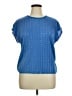 Notations 100% Polyester Tweed Blue Short Sleeve T-Shirt Size XL - photo 1