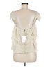 SWF 100% Viscose Ivory Sleeveless Blouse Size M - photo 2