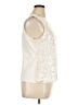 Talbots 100% Polyester Silver Sleeveless Blouse Size XL Petite - photo 4