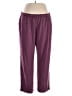 Cabernet Solid Purple Casual Pants Size XL - photo 1