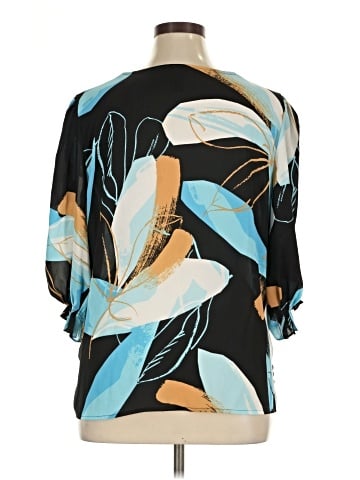Worthington Short Sleeve Blouse (view 2)