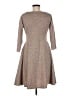 Karina Tweed Tan Brown Casual Dress Size M (estimated) - photo 2