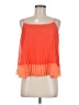 Bebe 100% Polyester Orange Sleeveless Blouse Size M - photo 1