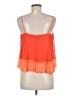 Bebe 100% Polyester Orange Sleeveless Blouse Size M - photo 2