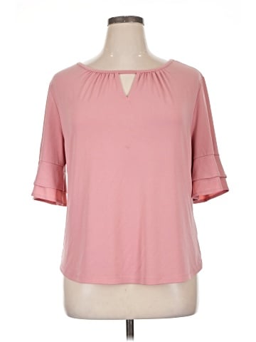 7th Avenue Design Studio New York & Company Short Sleeve Blouse (view 1)