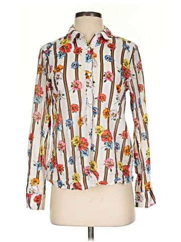 Ecru Long Sleeve Blouse (view 1)