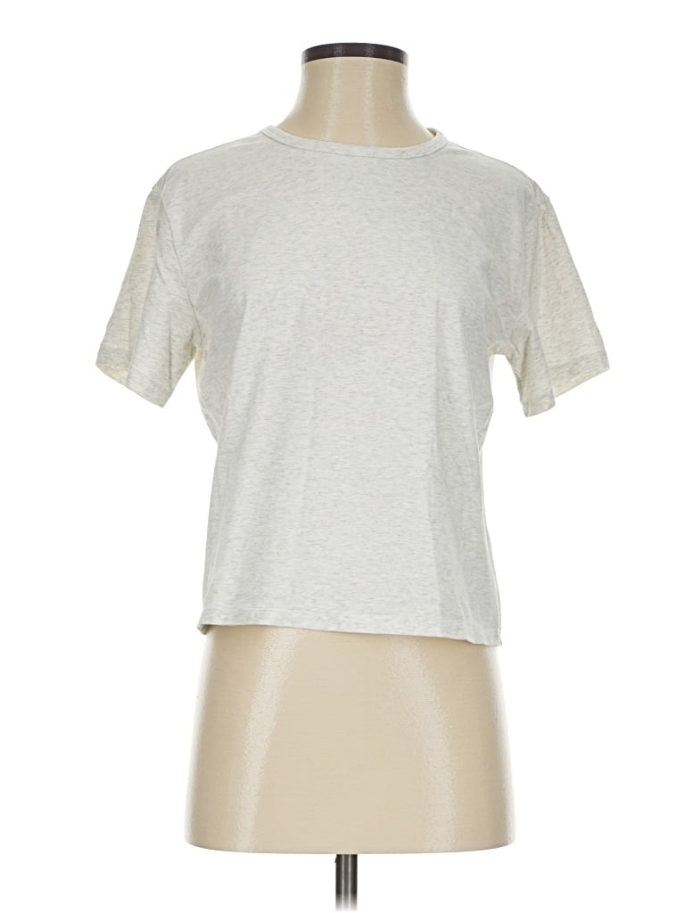 Pre-owned Athleta Short Sleeve T-shirt In Silver