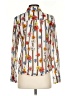Ecru 100% Cotton Print Ivory Long Sleeve Blouse Size S - photo 2