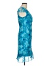 Jodi Kristopher 100% Polyester Tropical Blue Cocktail Dress Size 7 - photo 4