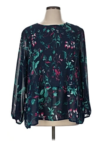 Terra & Sky Long Sleeve Blouse (view 1)