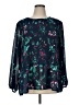 Terra & Sky 100% Polyester Teal Long Sleeve Blouse Size 1X - photo 1