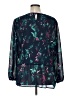 Terra & Sky 100% Polyester Teal Long Sleeve Blouse Size 1X - photo 2