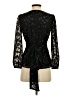 J.Crew 100% Polyester Black Long Sleeve Blouse Size XXS - photo 2