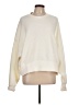 Nike 100% Polyester Solid Ivory Sweatshirt Size L - photo 1