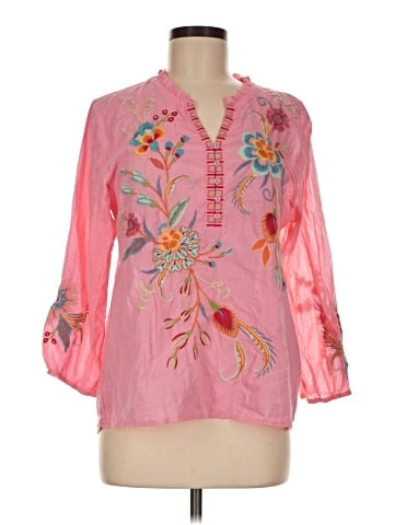 Johnny Was 3/4 Sleeve Blouse (view 1)