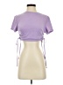 Shein Purple Short Sleeve Turtleneck Size 4 - photo 1