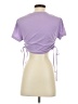 Shein Purple Short Sleeve Turtleneck Size 4 - photo 2