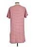 Ginger G. Stripes Pink Casual Dress Size L - photo 2