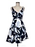 Keepsake 100% Polyester Print Blue Cocktail Dress Size M - photo 1