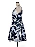 Keepsake 100% Polyester Print Blue Cocktail Dress Size M - photo 5