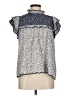 THML 100% Polyester Blue Sleeveless Blouse Size M - photo 1