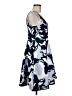 Keepsake 100% Polyester Print Blue Cocktail Dress Size M - photo 4