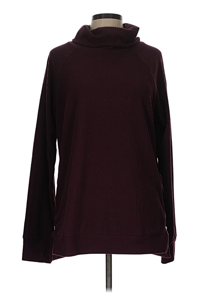 Pre-owned Andrew Marc Turtleneck Sweater In Burgundy
