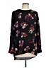 Thakoon Floral Black Long Sleeve Blouse Size L - photo 1