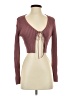 Zara Burgundy Long Sleeve Top Size S - photo 1