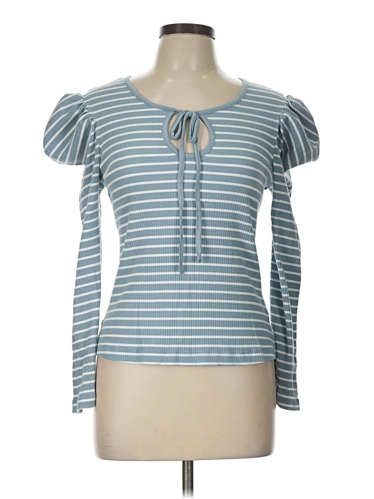 Pre-owned Porridge 3/4 Sleeve T-shirt In Blue