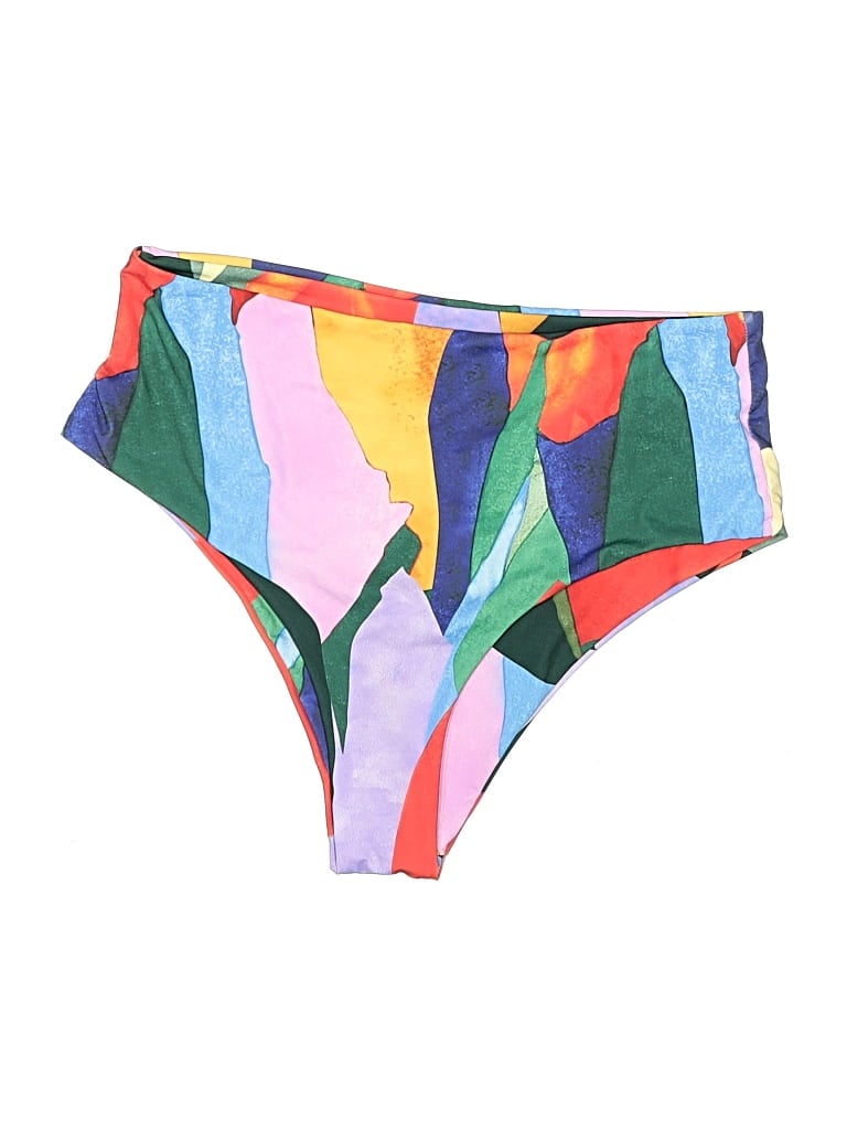 Pre-owned Shein Swimsuit Bottoms In Green