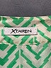 Xtaren Chevron-herringbone Green 3/4 Sleeve Blouse Size S - photo 7