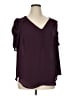 Torrid 100% Polyester Burgundy 3/4 Sleeve Blouse Size 1X Plus (1) - photo 1