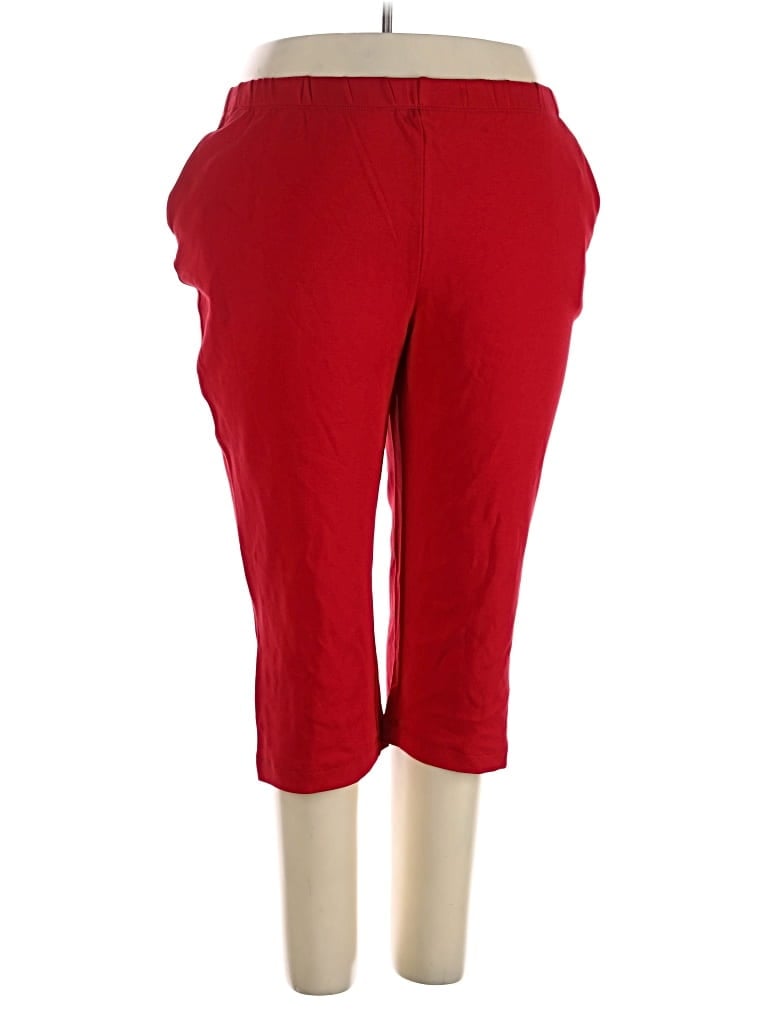 Pre-owned Lands' End Casual Pants In Red