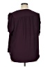 Torrid 100% Polyester Burgundy 3/4 Sleeve Blouse Size 1X Plus (1) - photo 2