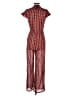 Eva Franco Hearts Red Jumpsuit Size 4 - photo 2