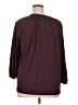 L.L.Bean Burgundy 3/4 Sleeve Blouse Size XL - photo 2