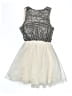 Divided by H&M 100% Polyester Tweed Silver Dress Size 4 - photo 2
