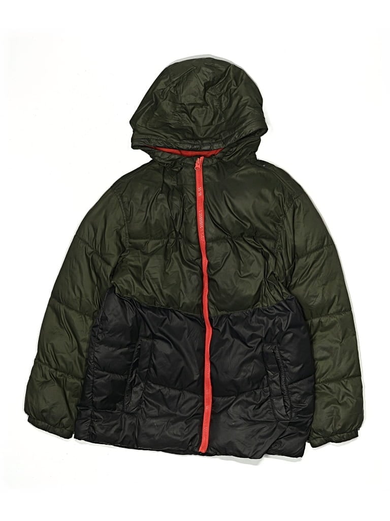 Pre-owned Old Navy Kids' Snow Jacket In Green