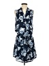 dalia 100% Polyester Blue Casual Dress Size 4 - photo 1