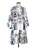 Assorted Brands 100% Polyester Print White Casual Dress Size S - photo 1