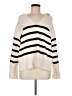 Zara Stripes Ivory Pullover Sweater Size M - photo 1
